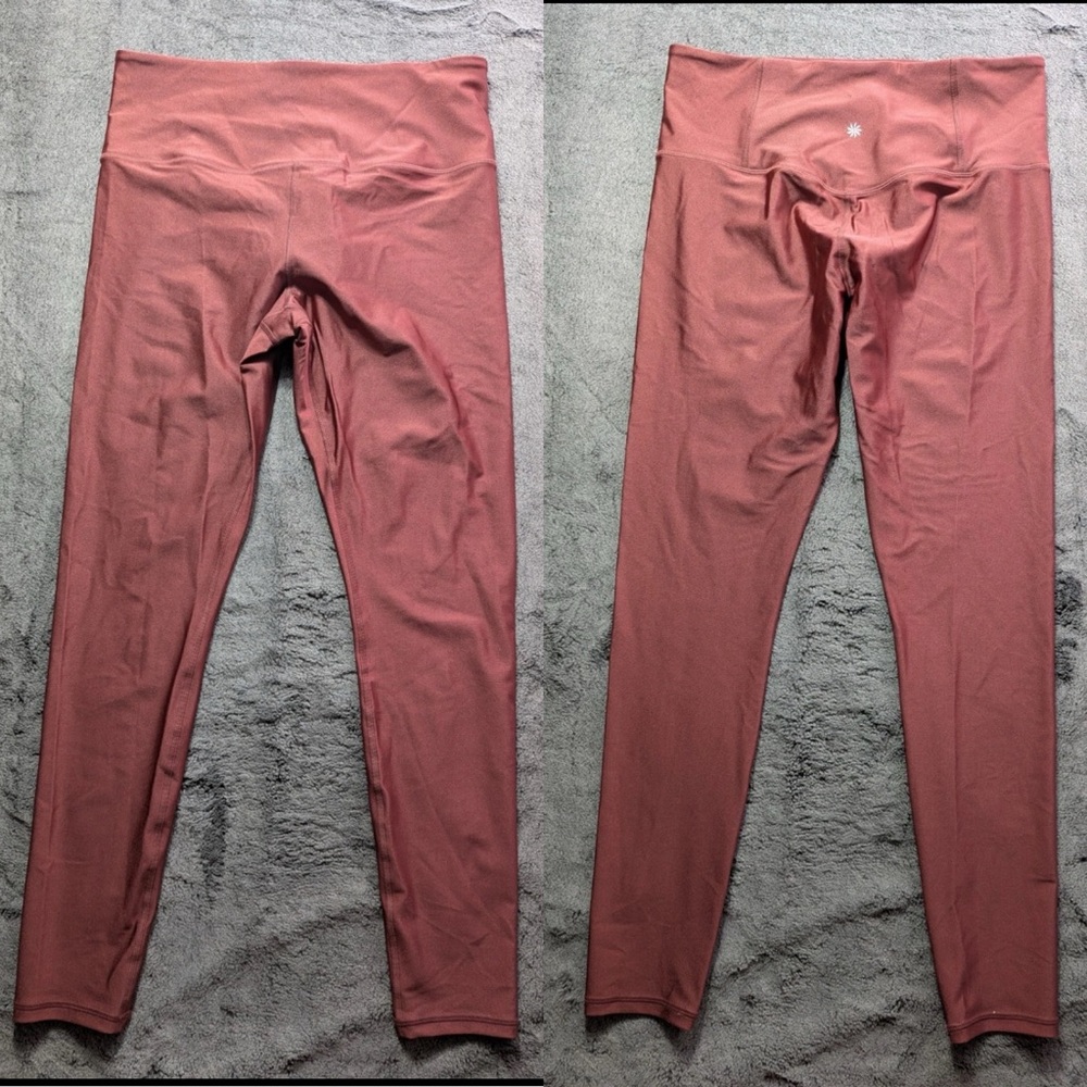 Athleta Ultra High Rise Elation Tight Leggings Dusty Rose EEUC Large